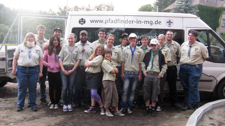 Jungpfadfinder und Pfadfinder der Cityscouts in Hostinné